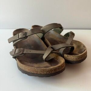 Brown Birkenstock Sandals, Sz 38